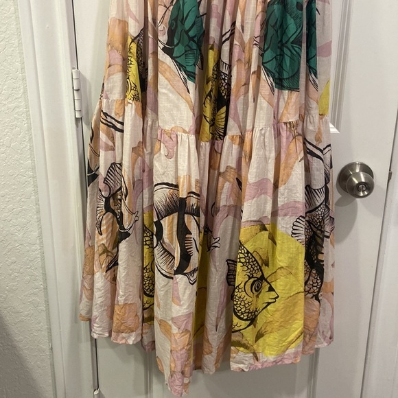 Anthropologie Pia Binazzi x Maeve Tiered Off Shoulder Maxi Dress - Picture 5 of 13